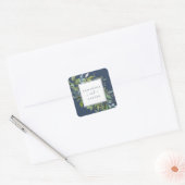 Summer Greenery | Zeeslagzegel voor marineverbindi Vierkante Sticker (Envelop)