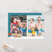 Summer Greetings Beach Flat Kaart (Voorkant / Achterkant in situ)