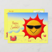 Summer Greetings Briefkaart (Voorkant / Achterkant)