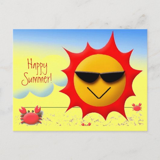 Summer Greetings Briefkaart (Voorkant)