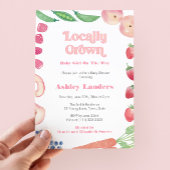 Summer Harvest Farmers Market Meisje Baby shower Kaart