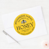 Summer Harvest Honey Label Geel Fancy Honingbij (Envelop)