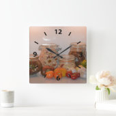 Summer Harvest Two Vierkante Klok (Huis)