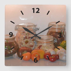 Summer Harvest Two Vierkante Klok