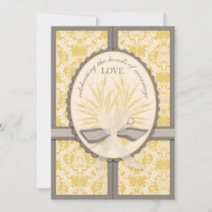Summer Harvest Wedding Invitation Card Kaart