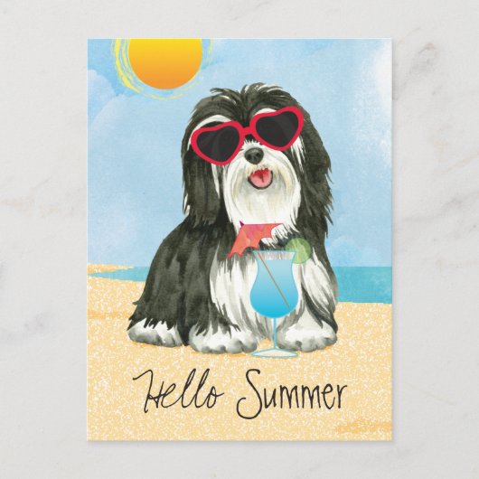 Summer Havanese Briefkaart (Voorkant)