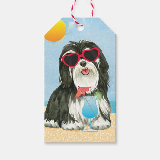 Summer Havanese Cadeaulabel (Voorkant)