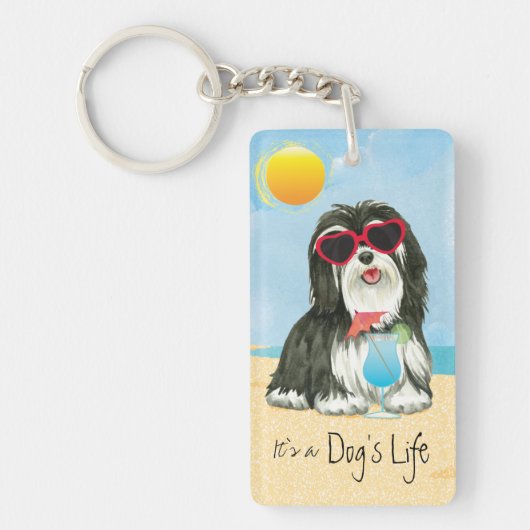 Summer Havanese Sleutelhanger (Voorkant)