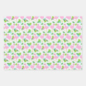 Summer Hawaiian Tropical Hibiscus, Fruit & Birds Inpakpapier Vel (Voorkant 3)