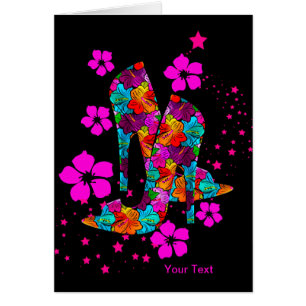 Summer High Hiel Shoes Hot Pink Flowers