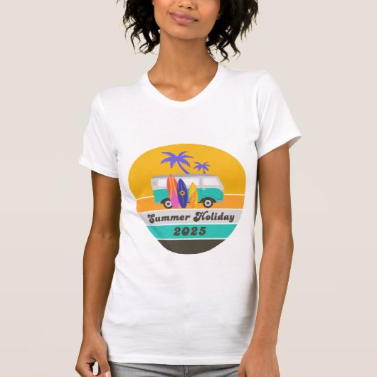 Summer Holiday 2025 Tee, Family trip, vacation T-shirt (Voorkant)