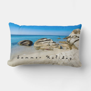 Summer Holiday Beauful strand foto met tekst Kussen