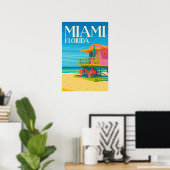 Summer Holiday Destination Florida  Poster (Thuiskantoor)