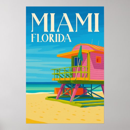 Summer Holiday Destination Florida  Poster (Voorkant)