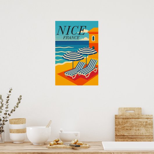 Summer Holiday Destination  Poster (Keuken)