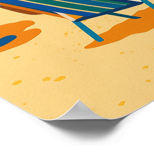 Summer Holiday Destination  Poster (Hoek)