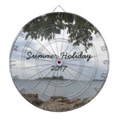 Summer Holiday Mediterranean Zee Fotografie Dartbord (Voorkant)