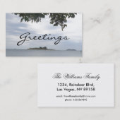 Summer Holiday Mediterranean Zee Fotografie Visitekaartje (Voorkant / Achterkant)