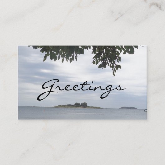 Summer Holiday Mediterranean Zee Fotografie Visitekaartje (Voorkant)