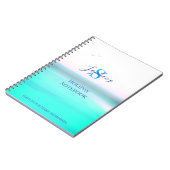 Summer holiday vacation memories notebook w/ name notitieboek (Linkerzijde)