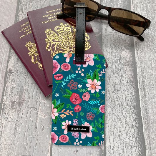 Summer Holiday | Vakantie bloemen | BAGAGELABEL