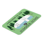 SUMMER HOME Camper Trailer RVing Whimsical Magneet (Linkerzijde)