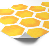 Summer Honey Bee Baby shower Welkom Poster (Hoek)