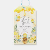 Summer Honey Bee Yellow Flower Baby shower gunsten Cadeaulabel (Voorkant)
