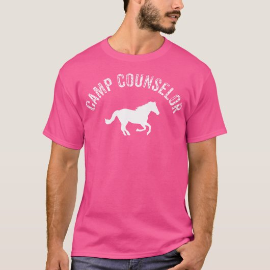 Summer Horse Camp Personeelsadviseur Mannen Vrouwe T-shirt (Voorkant)