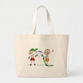 Summer Hose Fight Bag Grote Tote Bag (Voorkant)