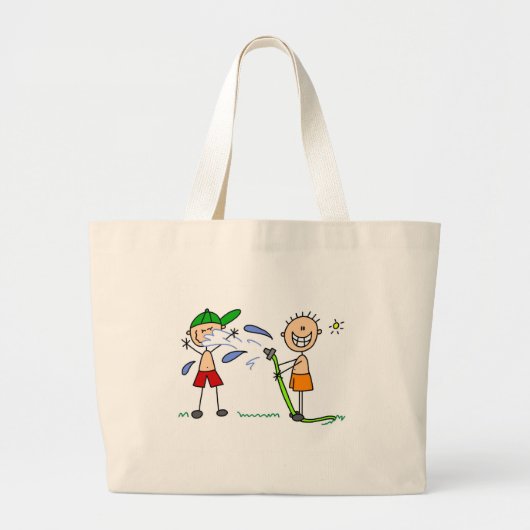 Summer Hose Fight Bag Grote Tote Bag (Voorkant)