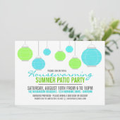 Summer Housewarming Patiënt Party Invitation Kaart (Staand voorkant)