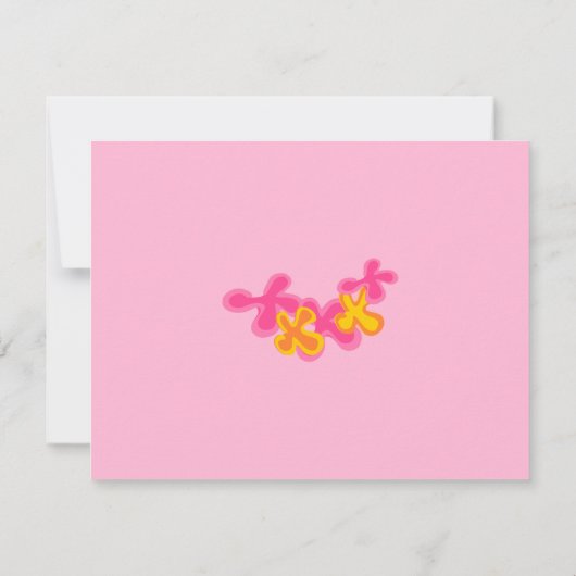 Summer Hula Ukulele Kaart (Achterkant)