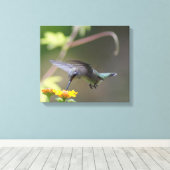 Summer Hummer Canvas Afdruk (Insitu (Houten vloer))