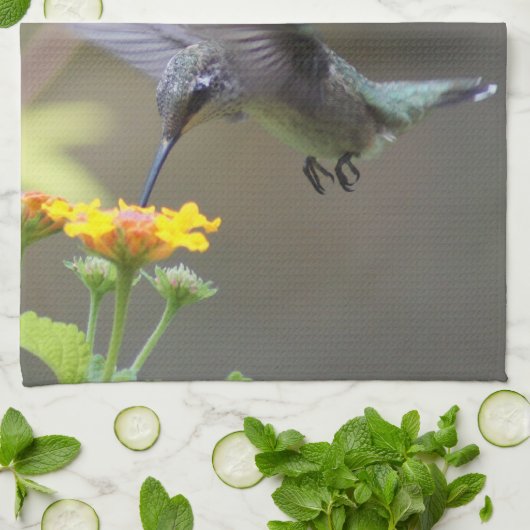 Summer Hummer. Theedoek (Gevouwen)