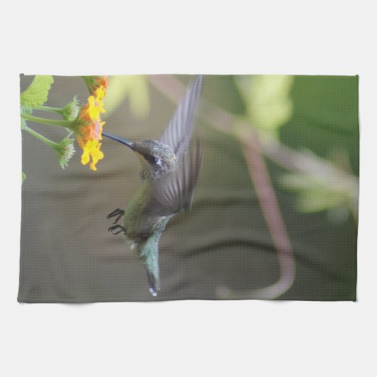 Summer Hummer. Theedoek (Horizontaal)