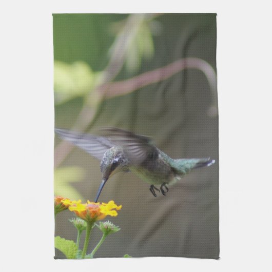 Summer Hummer. Theedoek (Verticaal)