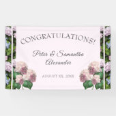 Summer Hydrangea Blossom, Roze, Groen, Ba Spandoek (Horizontaal)