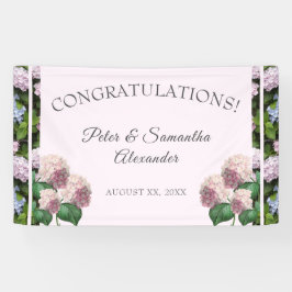 Summer Hydrangea Blossom, Roze, Groen, Ba Spandoek