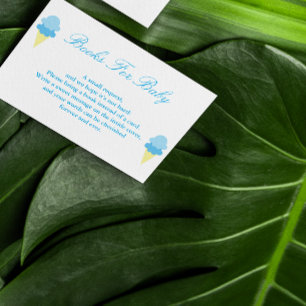 Summer Ice Cream Baby shower Books for Baby Kaart