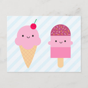 Summer Ice Cream-behandelingen Briefkaart