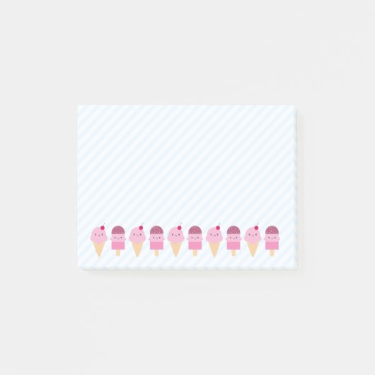Summer Ice Cream-behandelingen Post-it® Notes (Voorkant)