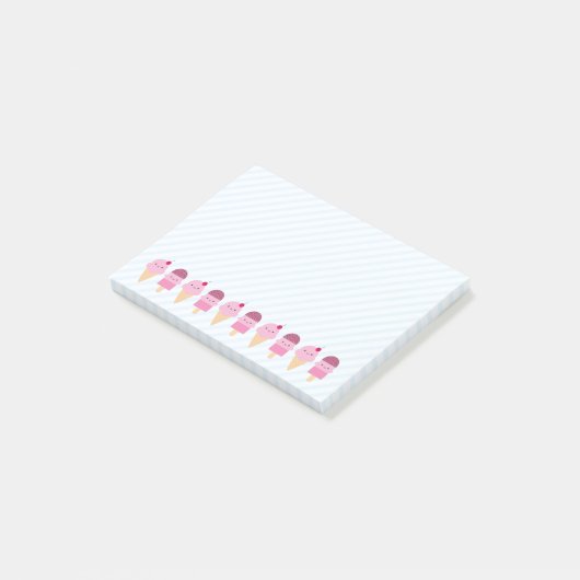 Summer Ice Cream-behandelingen Post-it® Notes (Schuin)