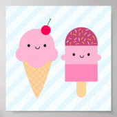 Summer Ice Cream-behandelingen Poster (Voorkant)