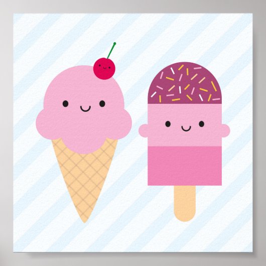 Summer Ice Cream-behandelingen Poster (Voorkant)