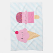 Summer Ice Cream-behandelingen Theedoek (Verticaal)