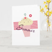 Summer Ice Cream Cone Kaart (Gele Bloem)
