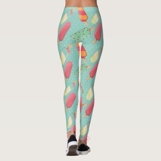 Summer Ice Cream Fun Leggings (Achterkant)