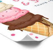 Summer Ice Cream Kaarten & Gifts Vrijgezellenfeest Poster (Hoek)
