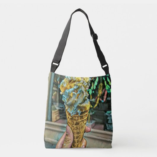 Summer ice cream lovers crossbody tas (Voorkant)